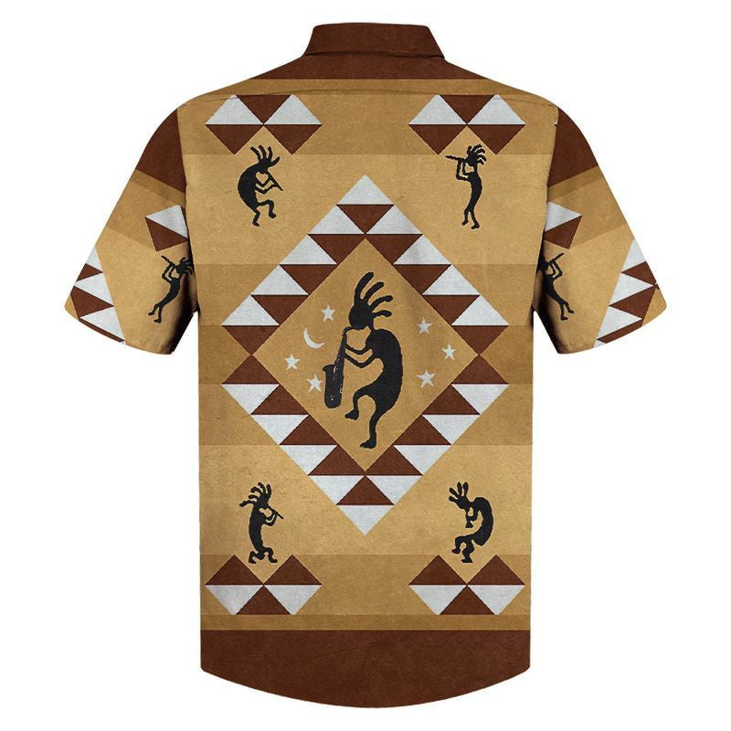 Native American People Playing Music Instrument Hawaiian Shirt,Hawaiian Shirt Gift, Christmas Gift
