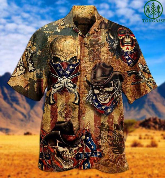 Meiriceá Skull Cowboy Léine Haváís, Bronntanas Nollag