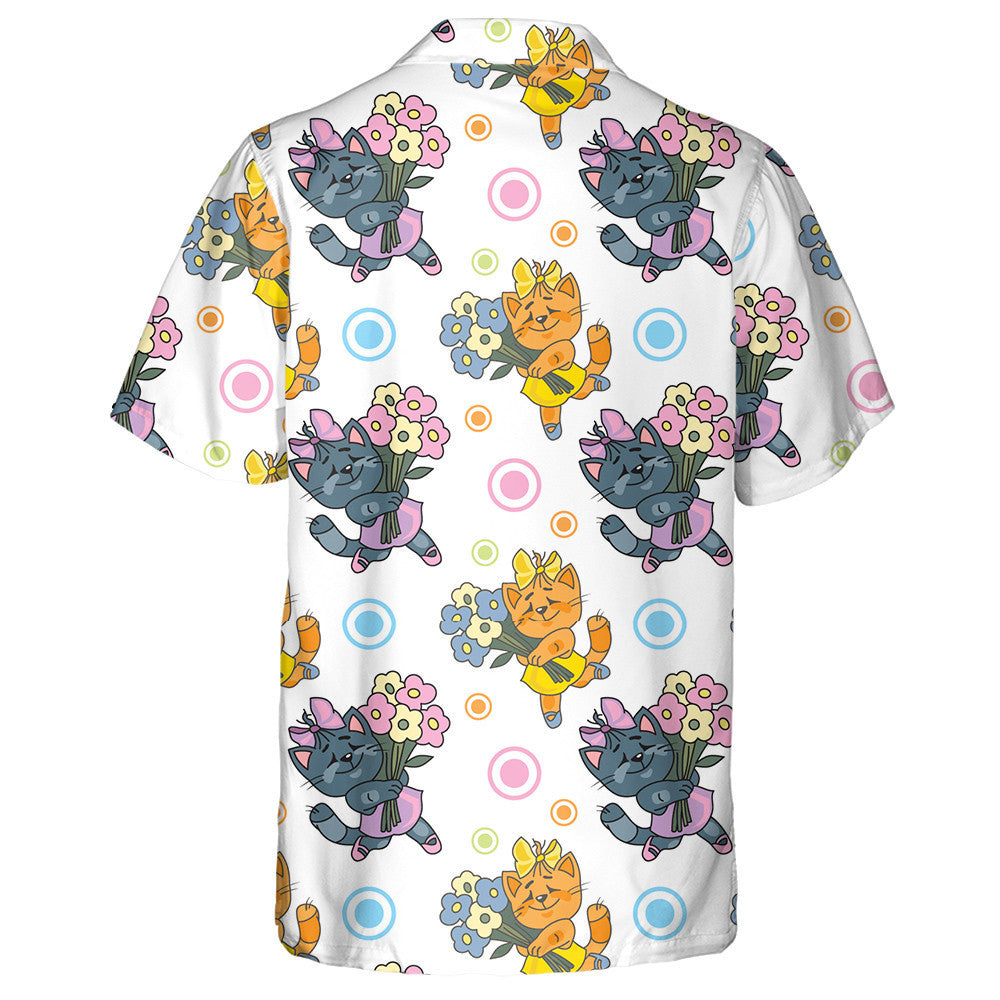 Tá Bouquet á Shealbhú ag Lady Cat i Léine Haváís Shona, Bronntanas Léine Haváíais, Bronntanas Nollag