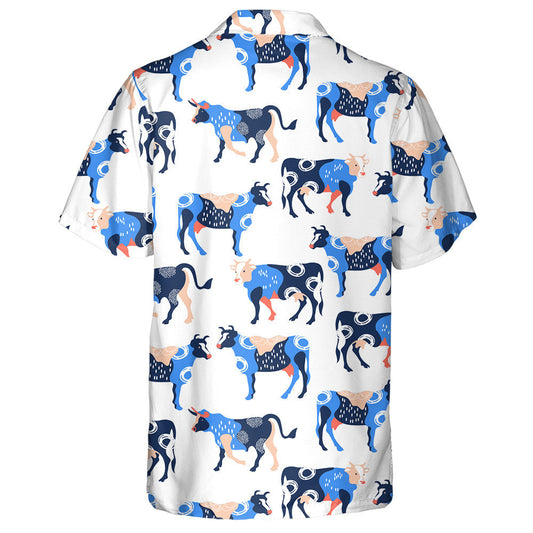 Cartún Bó Gleoite Lá Vailintín Léine Haváís Stíl Doodle, Bronntanas Léine Haváís, Bronntanas Nollag