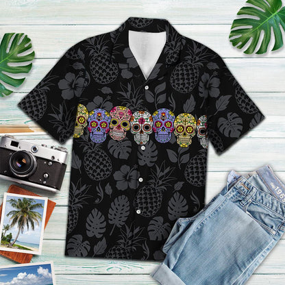 Cloigeann Siúcra Milis le Anann Liath Agus Duilleoga Tropacha Léine Haváís, Bronntanas Léine Haváís, Bronntanas Nollag