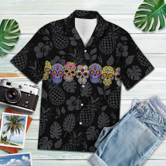 Cloigeann Siúcra Milis le Anann Liath Agus Duilleoga Tropacha Léine Haváís, Bronntanas Léine Haváís, Bronntanas Nollag