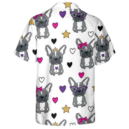 Bulldog gleoite Le Réalt Agus Croí Léine Haváí, Bronntanas Léine Haváí, Bronntanas Nollag