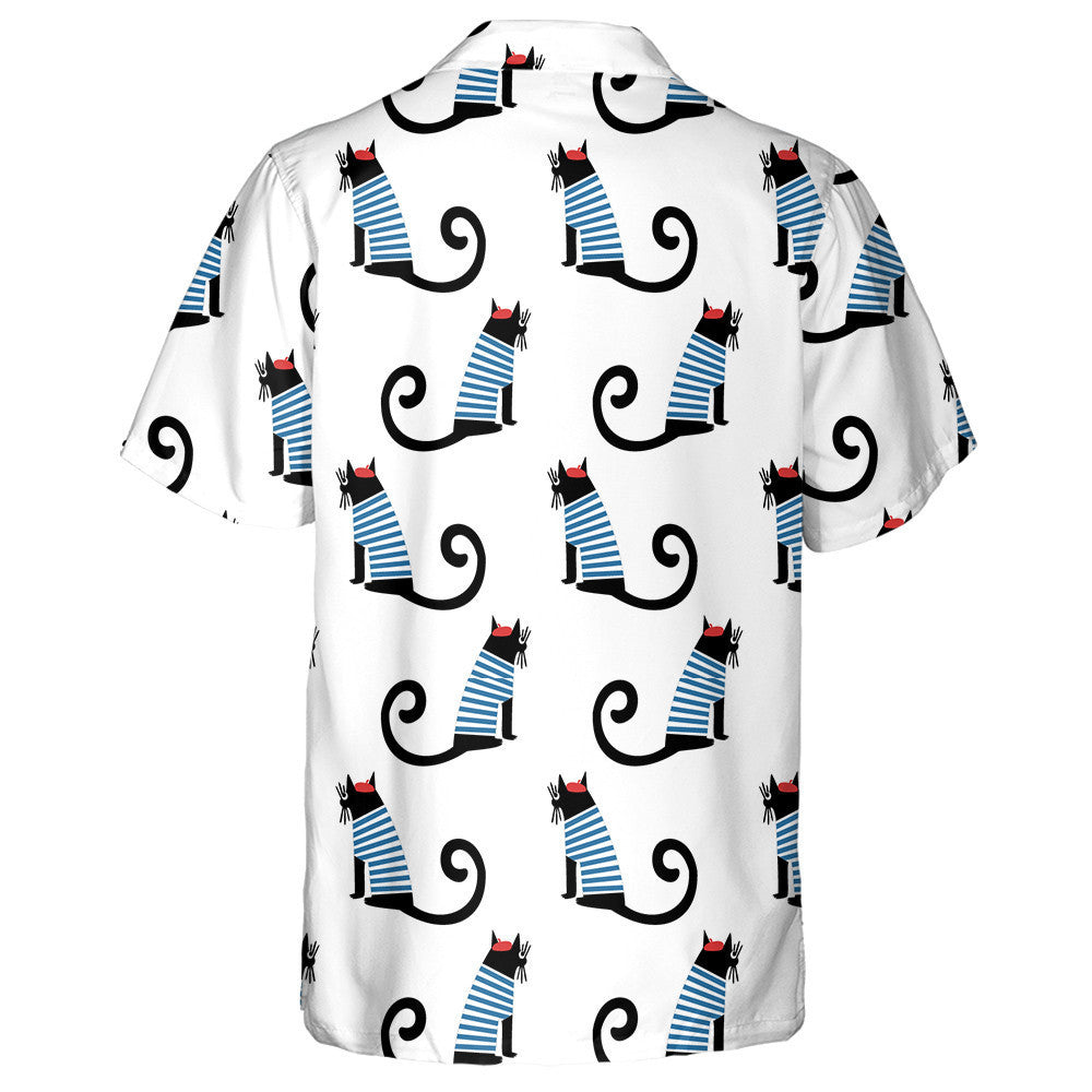 Cartún gleoite ina suí i bPáras Cat Léine na Fraince Stíl na Fraince Léine Haváís, Bronntanas Léine Haváís, Bronntanas Nollag