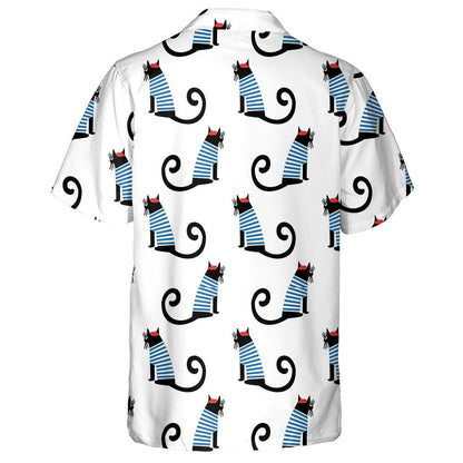 Cartún gleoite ina suí i bPáras Cat Léine na Fraince Stíl na Fraince Léine Haváís, Bronntanas Léine Haváís, Bronntanas Nollag