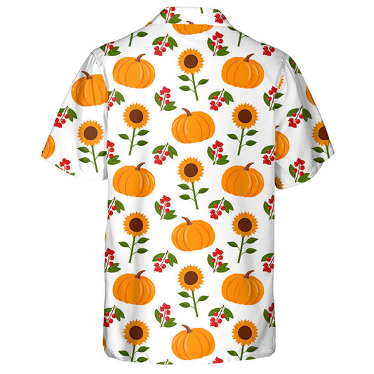 Siombailí an Fhómhair le Caora Pumpkin agus Patrún Lusanna Gréine Léine Haváís, Bronntanas Léine Haváís, Bronntanas Nollag