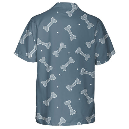 Colorful Dog Bone On Grey Background Hawaiian Shirt, Hawaiian For Gift