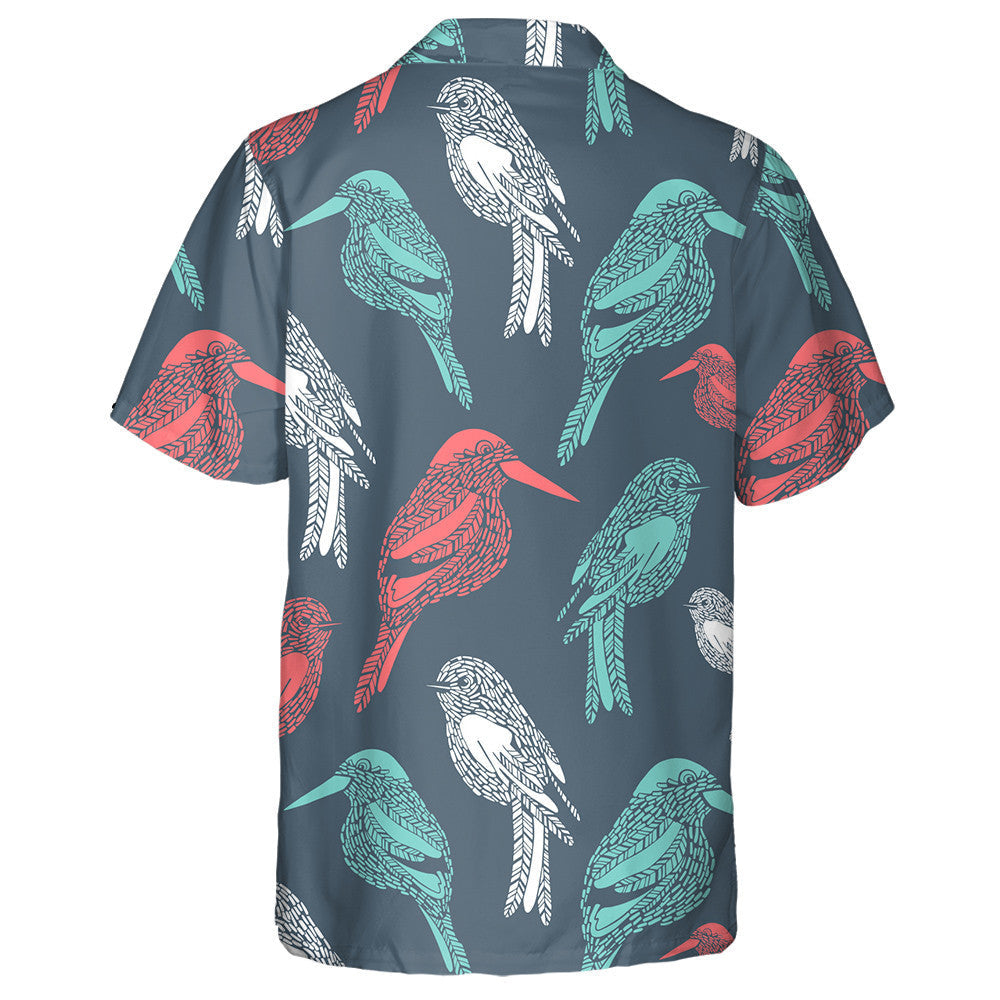 Miontas Dearg agus Éan Bán ar Chúlra Gorm Léine Haváís, Bronntanas Léine Haváíais, Bronntanas Nollag