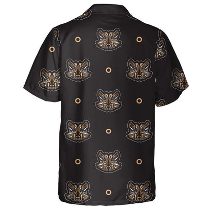 The Face Of A Wolf And Gold Ring Hawaiian Shirt,Hawaiian Shirt Gift, Christmas Gift