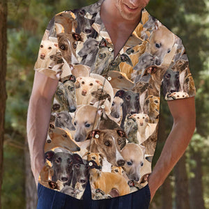 Amazing Greyhound Love Dog Breed Design Hawaiian Shirt, Hawaiian Shirt Gift, Christmas Gift