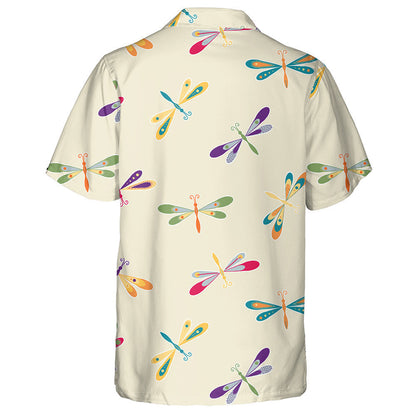 Bright Flying Dragonfly With Colored Wings Hawaiian Shirt, Hawaiian For Gift