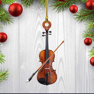 Personalized Violin Bag God Says You Are Christmas Ornament, Custom Name Acrylic Ornament For Violin Players,Christmas Gift,Christmas Decoration