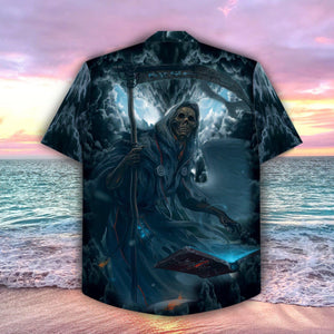 The Death Shadow Dark Clouds Sky Hawaiian Shirt,Hawaiian Shirt Gift, Christmas Gift