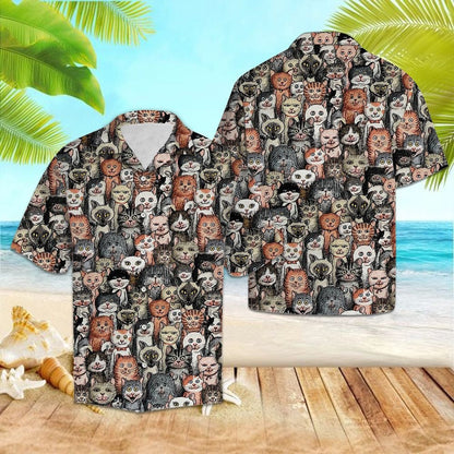 Lovely Abundant Cats My Best Friend Hawaiian Shirt, Hawaiian Shirt Gift, Christmas Gift