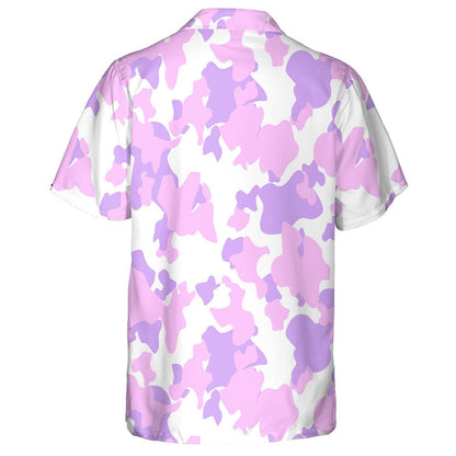 Patrún Nua-Aimseartha Abstract Pink Corcra Agus Duaithníocht Bán Léine Haváís, Bronntanas Léine Haváís, Bronntanas Nollag