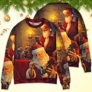 Christmas Santa Claus The Spirit of Christmas Art Style Ugly Christmas Sweater, Christmas Gift, Gift Christmas 2024