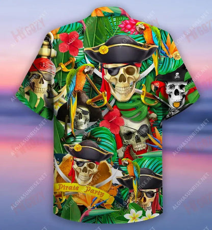 Mairnéalach ag Insint Scéalta, Déanann Pirates Uirlis Léine Haváise Unisex Caitheamh aimsire Muinchille Gearr Léinte Crazy Haváíais Léinte haváíais d'Fhir, Bronntanas Léine Haváís, Bronntanas Nollag