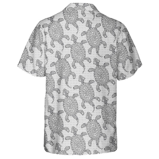 Scáthchruth Turtar Beag Éadrom Liath Le Léine Haváí Maisiúil Eitneach, Bronntanas Léine Haváís, Bronntanas Nollag