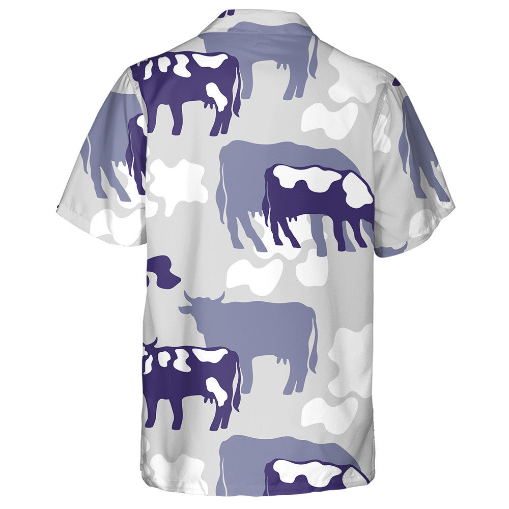 Spotted Drawn Funny Cows And Lettering Hawaiian Shirt,Hawaiian Shirt Gift, Christmas Gift