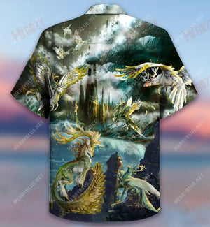 Amazing Mythology About Peryton Short Sleeve Shirt Vacation Hawaiian T Shirts Hawaiian Crazy Shirts Hawaiian Shirt Pattern, Hawaiian Shirt Gift, Christmas Gift