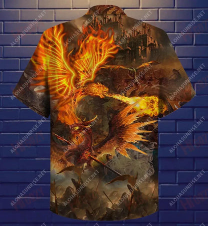 Cosnaíonn Dragon Warrior Tú i gCónaí Fiú nuair a bhíonn Léinte Haváise Gearr Saoire Léinte Tropacha Léinte Grinn Haváí Léinte Greannmhar Haváise, Bronntanas Léine Haváís, Bronntanas Nollag