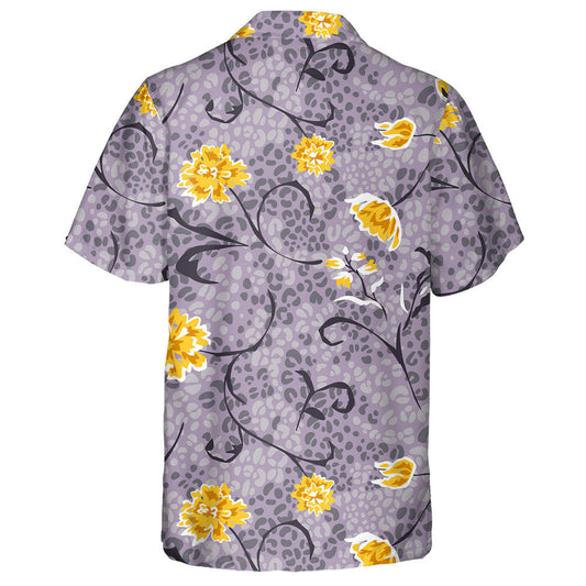 Liopard Fiáin na hAfraice Le Móitíf Dúlra an tSamhraidh Léine Haváís, Bronntanas Léine Haváís, Bronntanas Nollag