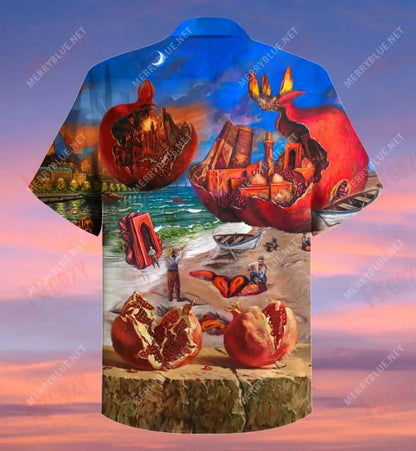 Nourish Bowl For The Soul Pomegranate Short Hawaiian Shirt Vacation Hawaiian T Shirts Tropical Shirts For Men Hawaiian Shirts For Women, Hawaiian Shirt Gift, Christmas Gift