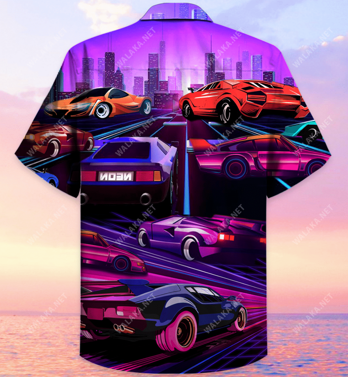 Rásaíocht Gluaisteán Spóirt Léine Haváí Unisex, Bronntanas Léine Haváíais, Bronntanas Nollag