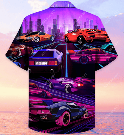 Rásaíocht Gluaisteán Spóirt Léine Haváí Unisex, Bronntanas Léine Haváíais, Bronntanas Nollag