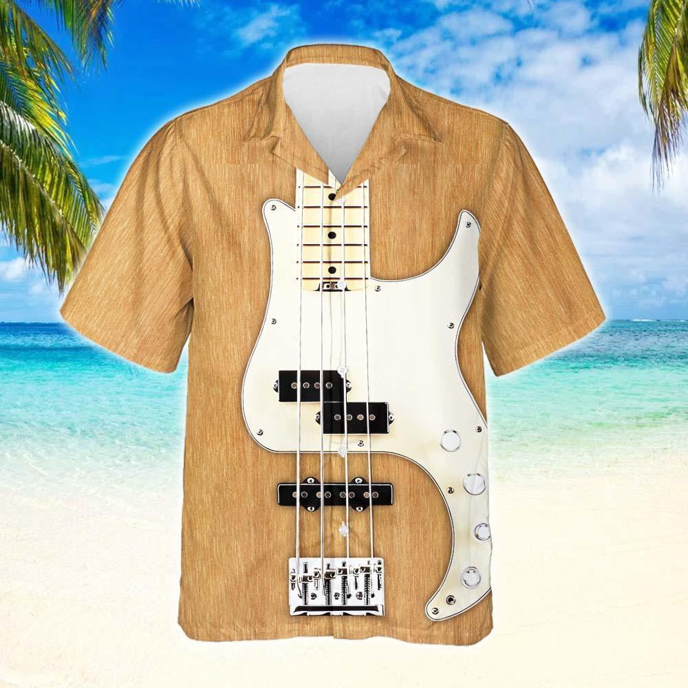 Bass Guitar Makes Me Better Design Hawaiian Shirt,Hawaiian Shirt Gift, Christmas Gift