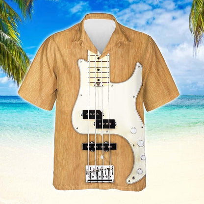 Bass Guitar Makes Me Better Design Hawaiian Shirt,Hawaiian Shirt Gift, Christmas Gift