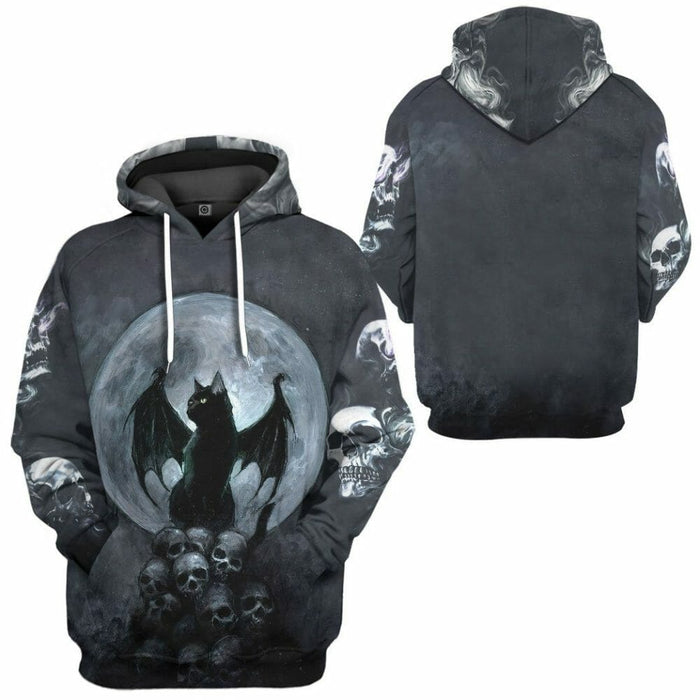 3D Bat Cat Custom Tshirt Hoodie Apparel