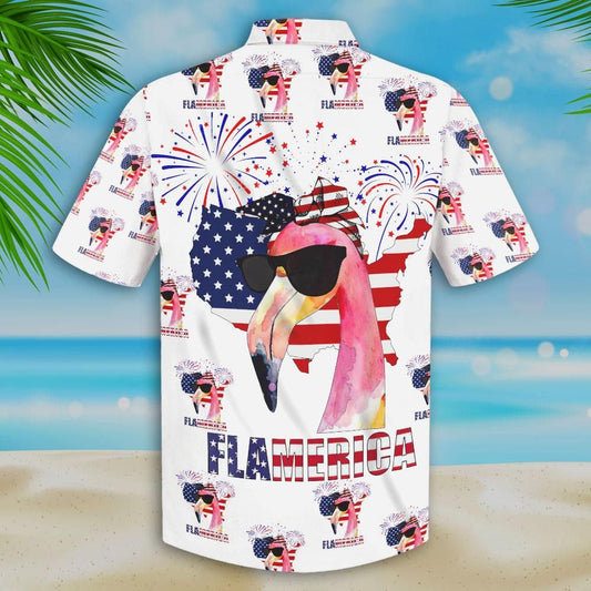 Sunglasses Flamingo Ornamental Design Hawaiian Shirt,Hawaiian Shirt Gift, Christmas Gift