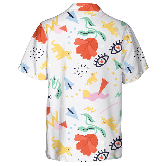 Téama na Nollag Le Bláthanna Madraí Réaltaí Agus Léine Geoiméadrach Haváís, Bronntanas Léine Haváís, Bronntanas Nollag