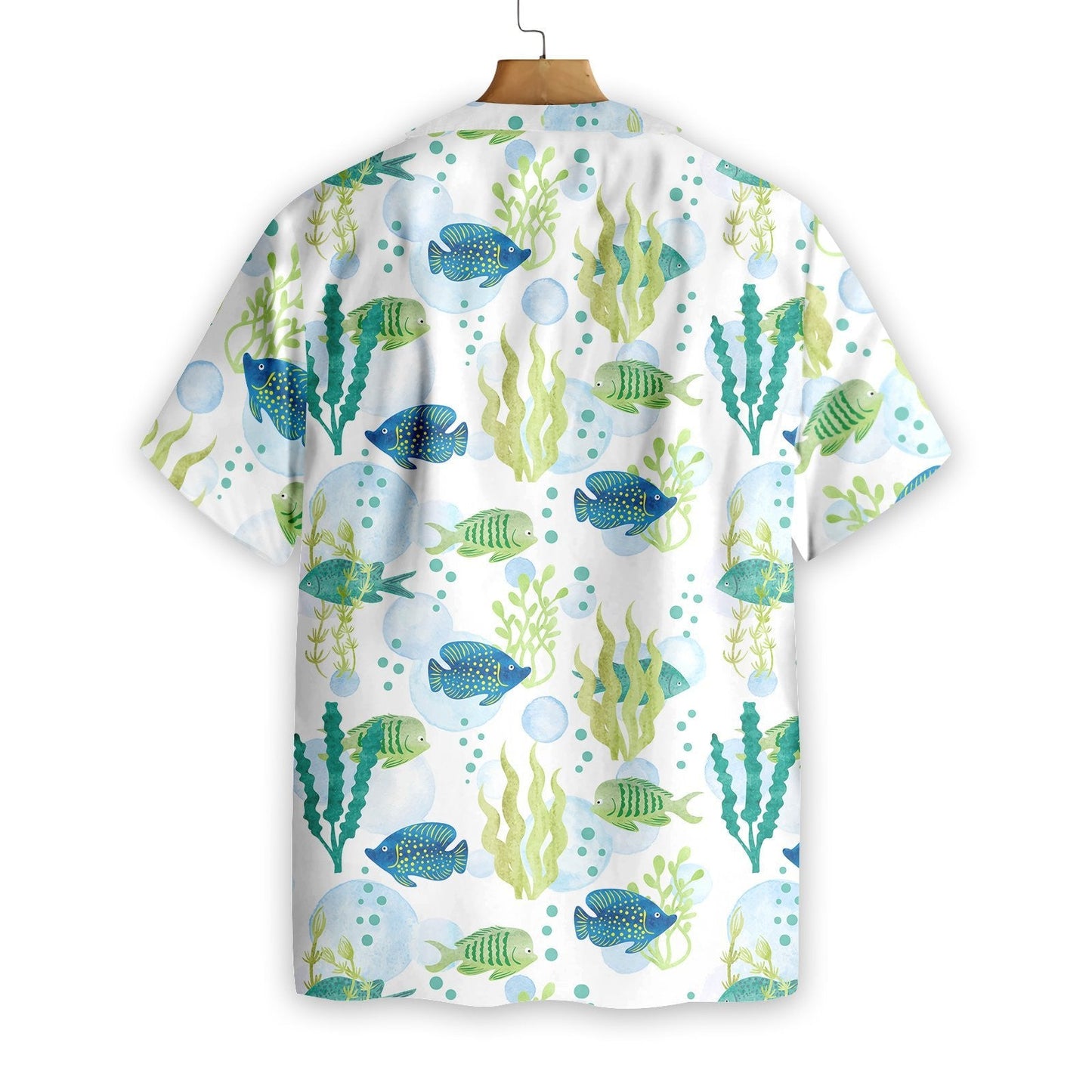 Fish Water Color Pattern Design Hawaiian Shirt,Hawaiian Shirt Gift, Christmas Gift