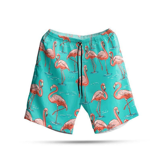 Dearadh Cúlra Flamingo Ar Neon Léine Haváís, Bronntanas Léine Haváíais, Bronntanas Nollag