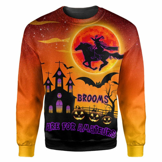 Horse Witch Halloween - 3D All Over Printed Shirt Tshirt Hoodie Apparel