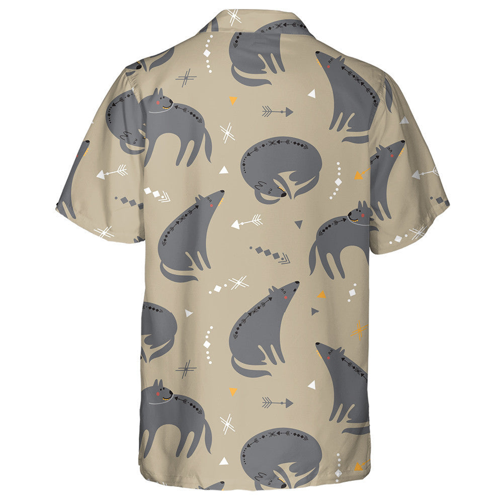 Mac Tíre gleoite i Stíl Aztec Léine Haváís, Bronntanas Léine Haváise, Bronntanas Nollag