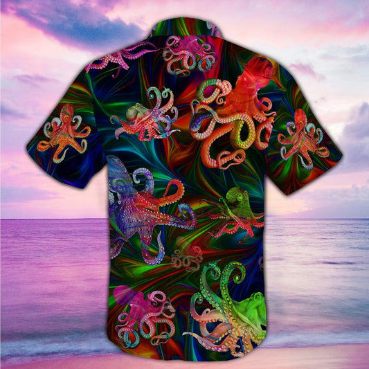 Dearadh Fantasy Octopus Aigéin Draíochta Léine Haváís, Bronntanas Léine Haváí, Bronntanas Nollag