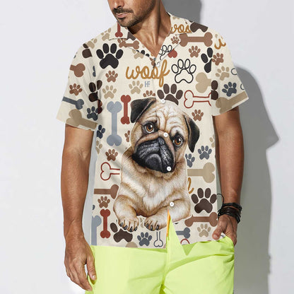 All I Love Is Pug Design Hawaiian Shirt, Hawaiian For Gift