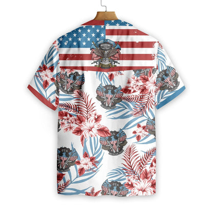 Proud Veterans On White Background Design Hawaiian Shirt,Hawaiian Shirt Gift, Christmas Gift