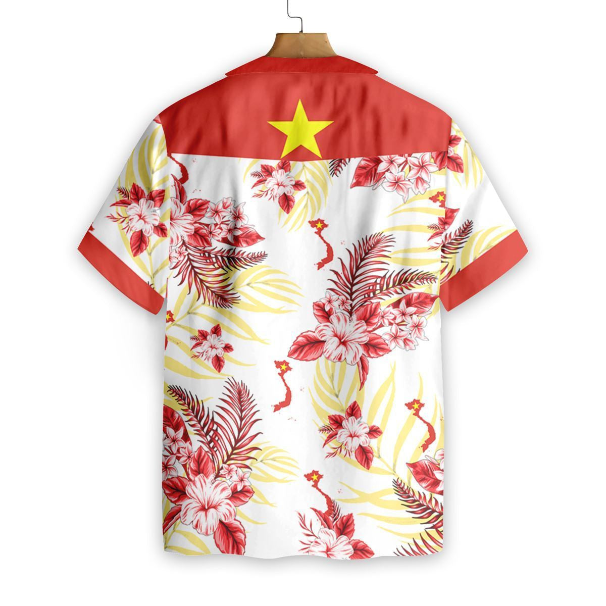 Vietnam Tropical In White Skin Design Hawaiian Shirt, Hwaiian For Gift