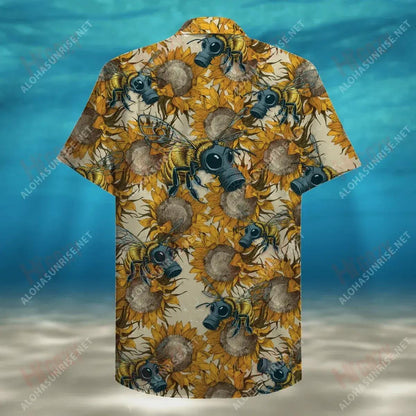 Masc Gáis Bee Léine Muinchille Gearr Unisex Caitheamh aimsire Léinte T Haváís Saincheaptha Léinte Haváís Greannmhar, Bronntanas Léine Haváís, Bronntanas Nollag