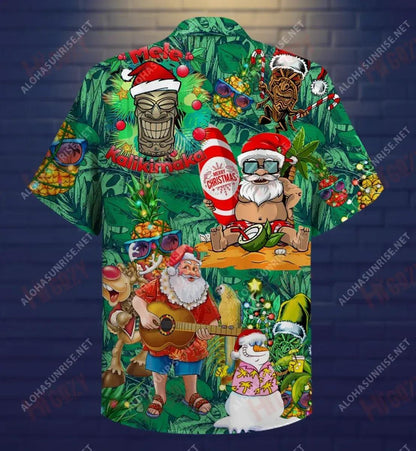 Merry Christmas From Short Sleeve Shirt Ocean Hawaiian T Shirts Vintage Hawaiian Shirts Hawaiian Shirts For Women, Hawaiian Shirt Gift, Christmas Gift