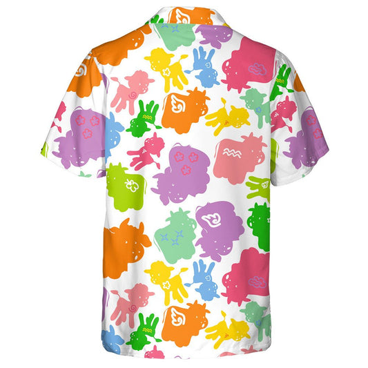 The Image Of Silhouettes Of Cows And Bulls Hawaiian Shirt,Hawaiian Shirt Gift, Christmas Gift