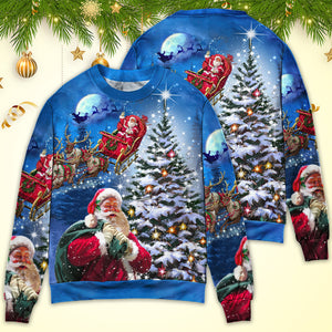 Christmas Santa Claus Story Happy Christmas Is Coming Art Style Ugly Christmas Sweater, Christmas Gift, Gift Christmas 2024