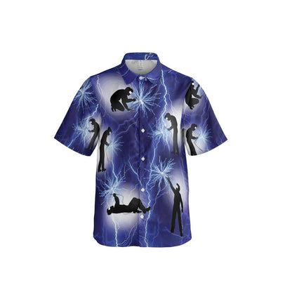 Welding Storm Accident Dangerous Zone Pattern Hawaiian Shirt,Hawaiian Shirt Gift, Christmas Gift