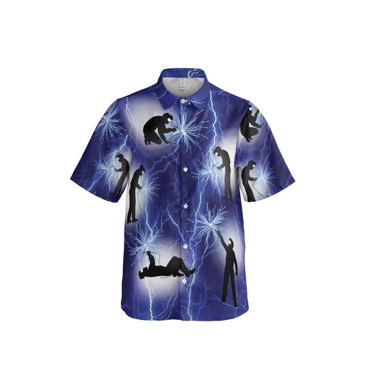 Welding Storm Accident Dangerous Zone Pattern Hawaiian Shirt,Hawaiian Shirt Gift, Christmas Gift
