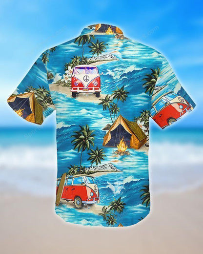 Dearadh Campála Nóiméad Shona Ag Léine Álainn Trá Haváís, Bronntanas Léine Haváíais, Bronntanas Nollag