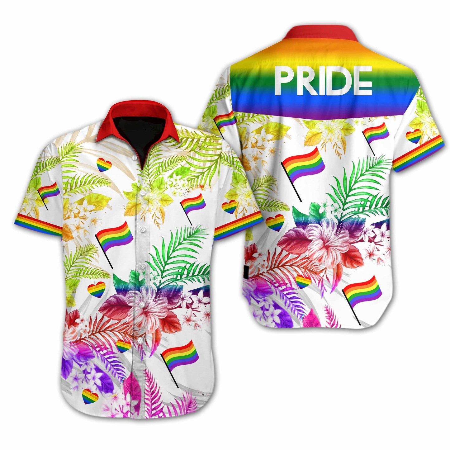 Lgbt Pride Love Is Love Vivid Design Hawaiian Shirt, Hawaiian Shirt Gift, Christmas Gift